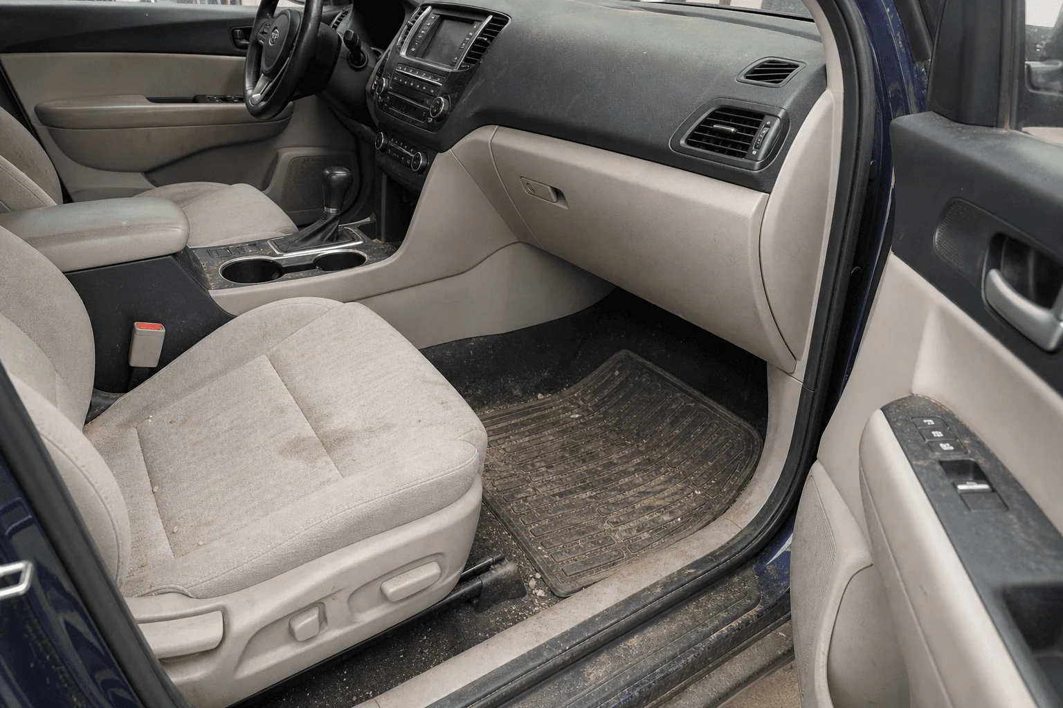 Interior Detailing before treatment