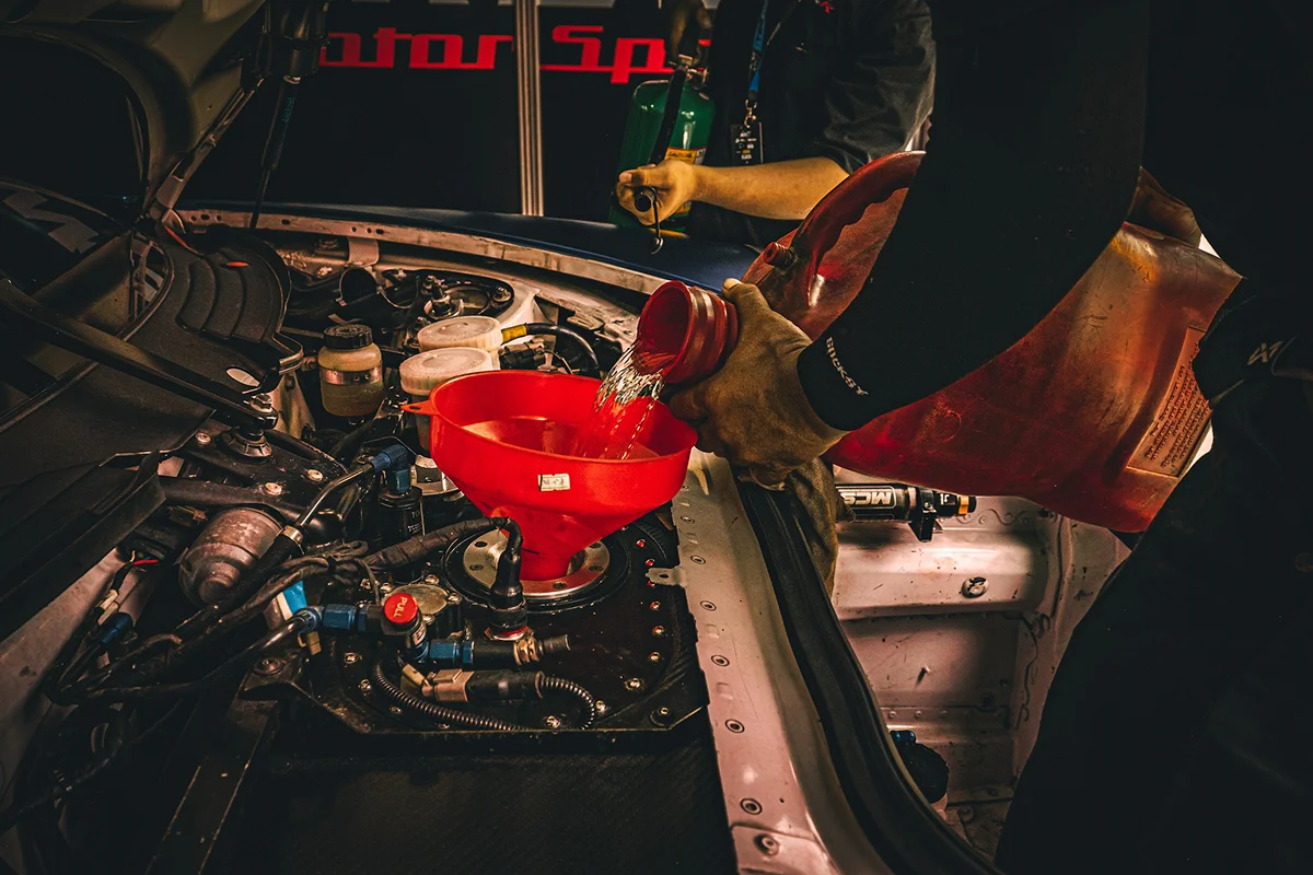 Engine Bay Detailing at the workshop